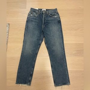 NWT Agolde Straight Cropped Jeans in Frequency